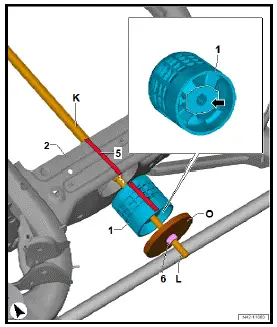 Volkswagen ID.4. Renewing gearbox/transmission unit mounting