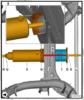 Volkswagen ID.4. Renewing gearbox/transmission unit mounting