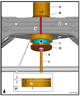 Volkswagen ID.4. Renewing gearbox/transmission unit mounting