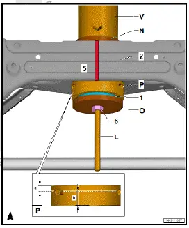 Volkswagen ID.4. Renewing gearbox/transmission unit mounting
