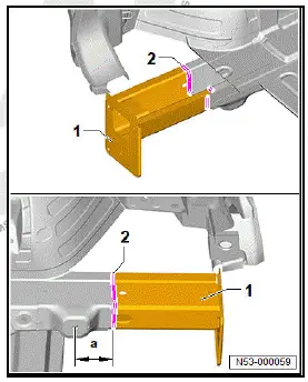 Volkswagen ID.4. Renewing rear longitudinal member, part section