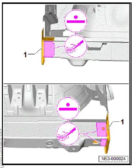 Volkswagen ID.4. Renewing rear longitudinal member, part section