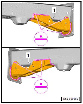 Volkswagen ID.4. Renewing rear longitudinal member, part section