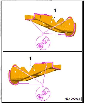 Volkswagen ID.4. Renewing rear longitudinal member, part section (second parting cut) 
