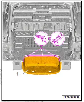 Volkswagen ID.4. Renewing rear luggage compartment floor 