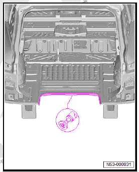 Volkswagen ID.4. Renewing rear luggage compartment floor 