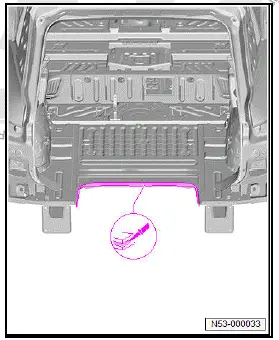 Volkswagen ID.4. Renewing rear luggage compartment floor 