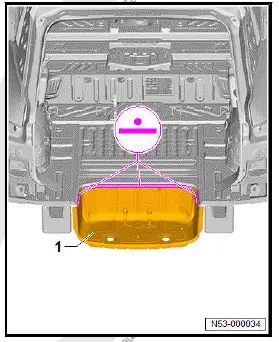 Volkswagen ID.4. Renewing rear luggage compartment floor 