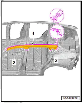 Volkswagen ID.4. Renewing roof side member