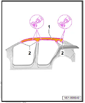 Volkswagen ID.4. Renewing roof side member