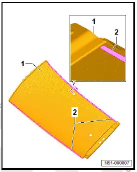 Volkswagen ID.4. Renewing roof - vehicle without glass panel 