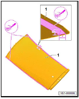 Volkswagen ID.4. Renewing roof - vehicle without glass panel 