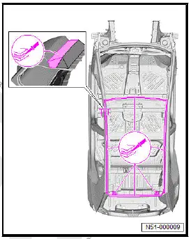 Volkswagen ID.4. Renewing roof - vehicle without glass panel 