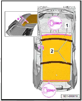 Volkswagen ID.4. Renewing roof - vehicle without glass panel 