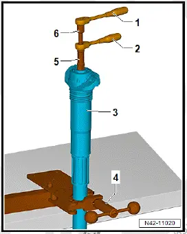 Volkswagen ID.4. Renewing shock absorber