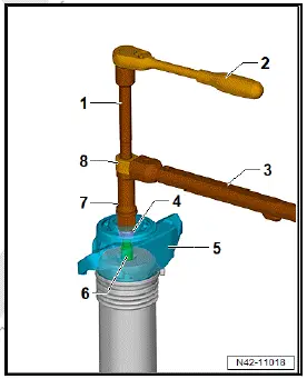 Volkswagen ID.4. Renewing shock absorber