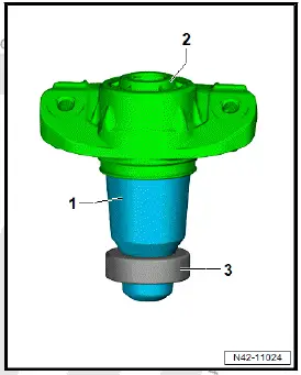 Volkswagen ID.4. Renewing shock absorber