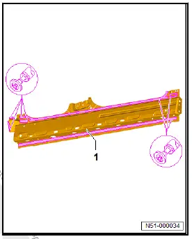 Volkswagen ID.4. Renewing side member reinforcement