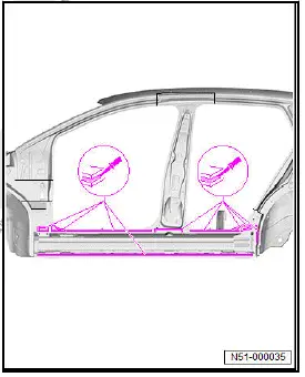 Volkswagen ID.4. Renewing side member reinforcement