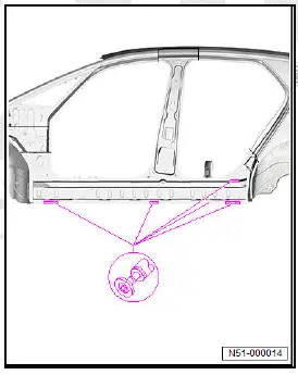 Volkswagen ID.4. Renewing side member reinforcement (crash bar)