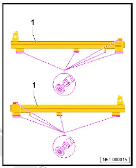 Volkswagen ID.4. Renewing side member reinforcement (crash bar)