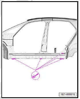Volkswagen ID.4. Renewing side member reinforcement (crash bar)