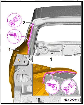 Volkswagen ID.4. Renewing side panel, part section