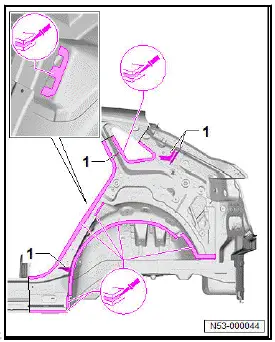 Volkswagen ID.4. Renewing side panel, part section