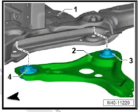 Volkswagen ID.4. Renewing suspension link bush, rear