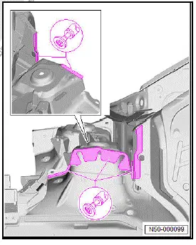 Volkswagen ID.4. Renewing upper inner longitudinal member