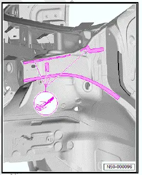 Volkswagen ID.4. Renewing upper longitudinal member