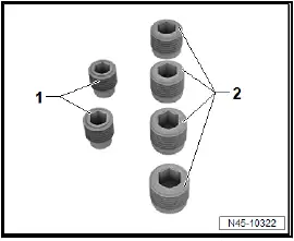 Volkswagen ID.4. Removing and installing ABS control unit [J104]/ABS hydraulic unit [N55], right-hand drive vehicles