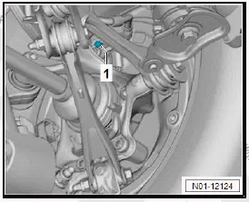 Volkswagen ID.4. Removing and installing ABS control unit [J104]/ABS hydraulic unit [N55], right-hand drive vehicles