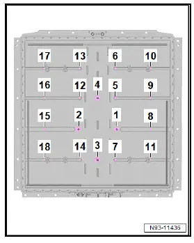 Volkswagen ID.4. Sealing high-voltage battery 1 [AX2], 48, 55, 62 kWh