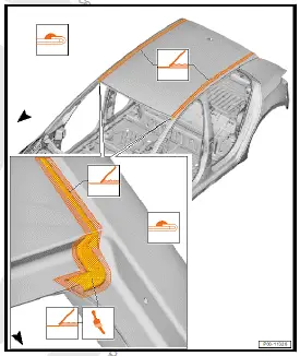 Volkswagen ID.4. Seam seals, without glass panel
