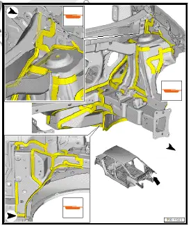 Volkswagen ID.4. Seam seals, front body 