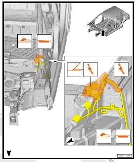 Volkswagen ID.4. Seam seals, A-pillar