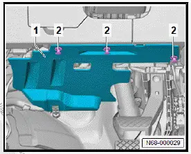 Volkswagen ID.4. Removing and installing footwell cover on driver side