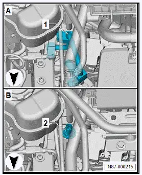 Volkswagen ID.4. Removing and installing refrigerant pressure and temperature sender 2 G826 