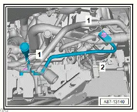 Volkswagen ID.4. Removing and installing refrigerant pressure and temperature sender 2 G826 