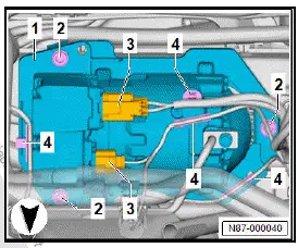 Volkswagen ID.4. Supporting components in vehicle front end