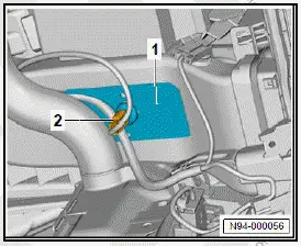Volkswagen ID.4. Removing and installing aerial 1 for mobile-controlled entry and start authorisation system [R415]