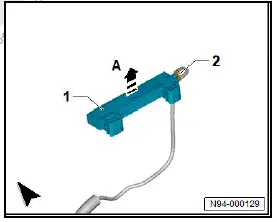 Volkswagen ID.4. Removing and installing luggage compartment aerial for entry and start system [R137] 