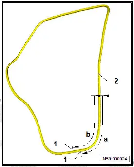 Volkswagen ID.4. Dimensions of water drain holes in outer door seal 