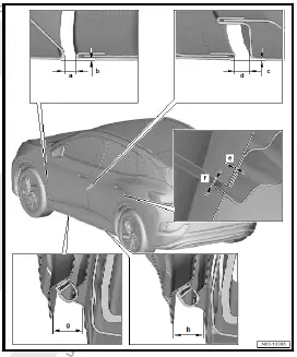 Volkswagen ID.4. Gaps - centre 