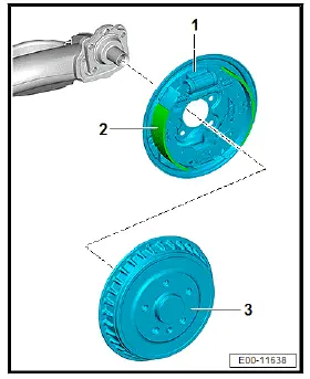 Volkswagen ID.4. Drum brakes 