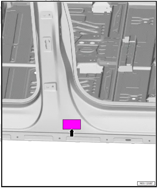 Volkswagen ID.4. Pfeil - Type plate