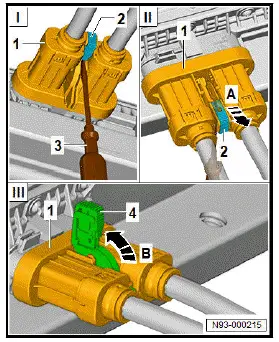 Volkswagen ID.4. Unplugging high-voltage connectors